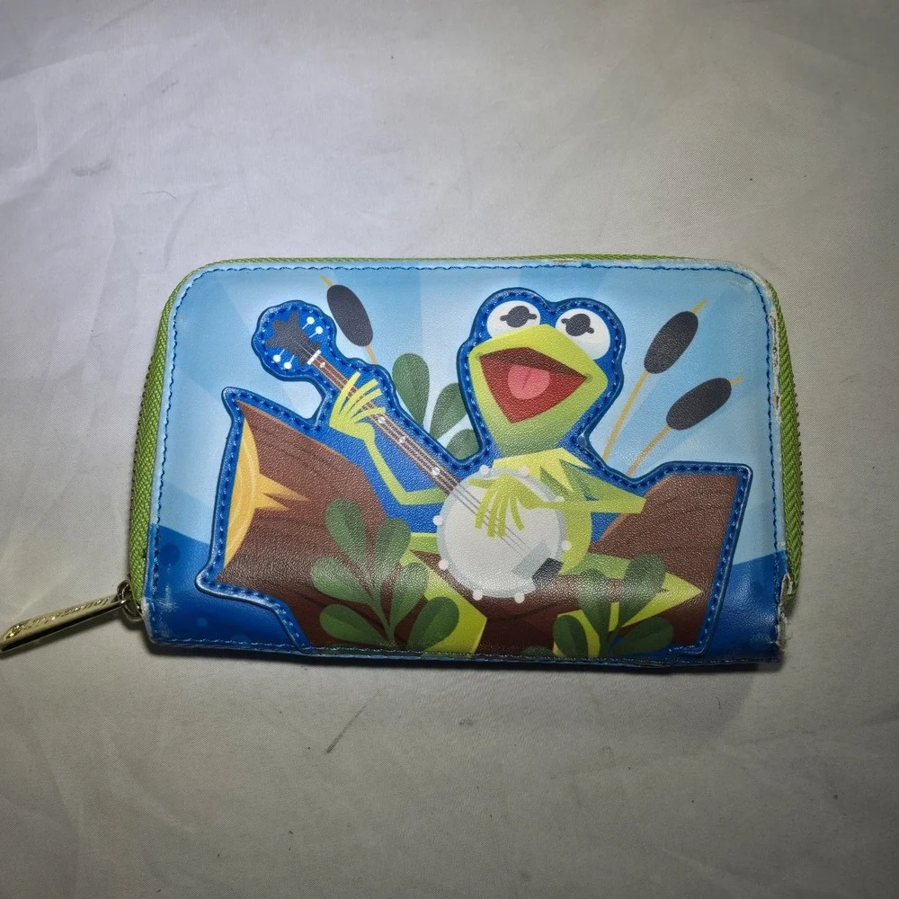 Disney Loungefly Kermit Rainbow Connection The Muppets Mini Backpack w/Wallet